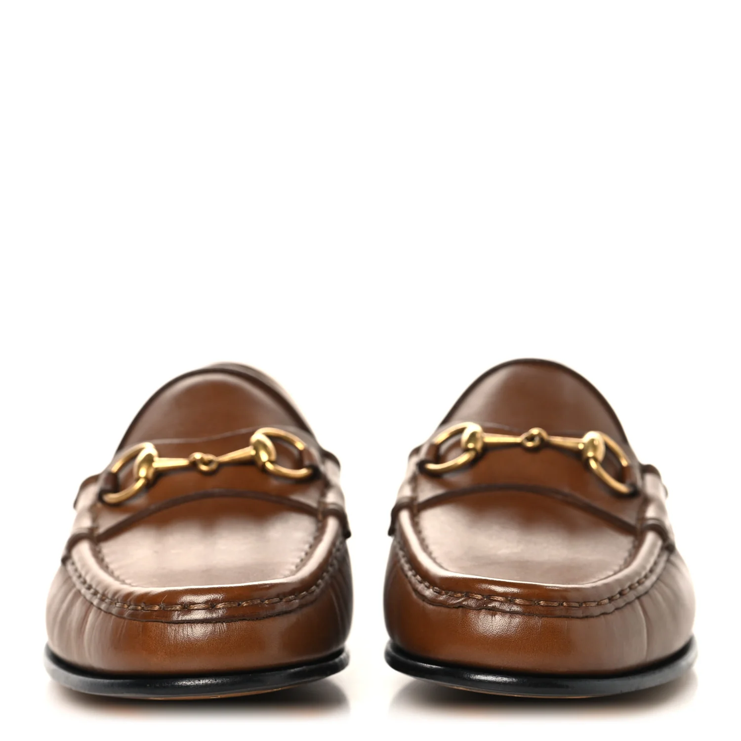 Betis Glamour Calfskin Womens 1953 Horsebit Loafers 37.5 Brown Sugar - Image 3