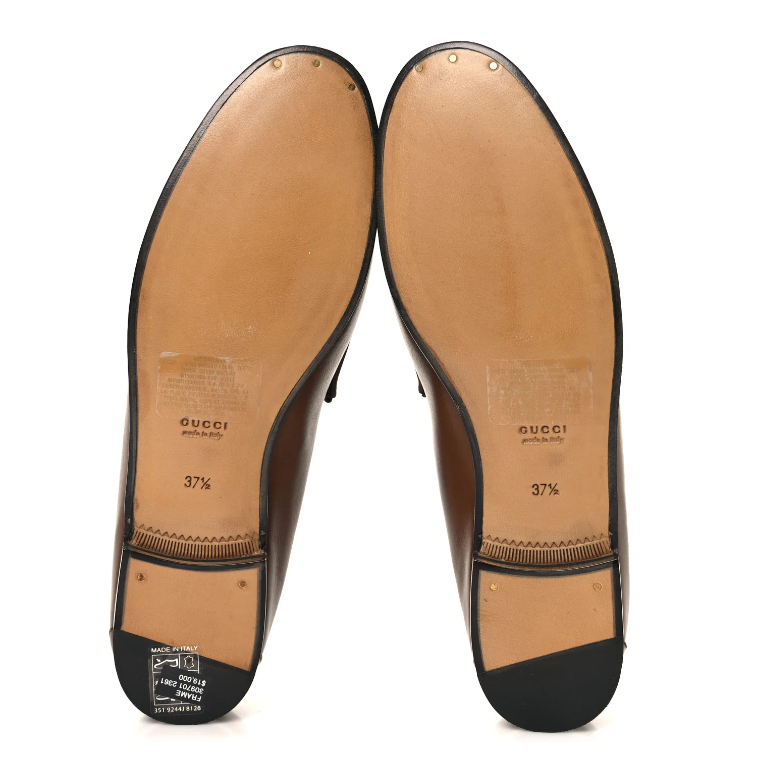 Betis Glamour Calfskin Womens 1953 Horsebit Loafers 37.5 Brown Sugar - Image 6