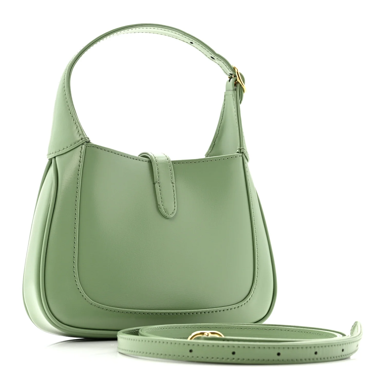 Boarded Dyana Lux Calfskin Mini Jackie 1961 Hobo Green Soil Grass - Image 3