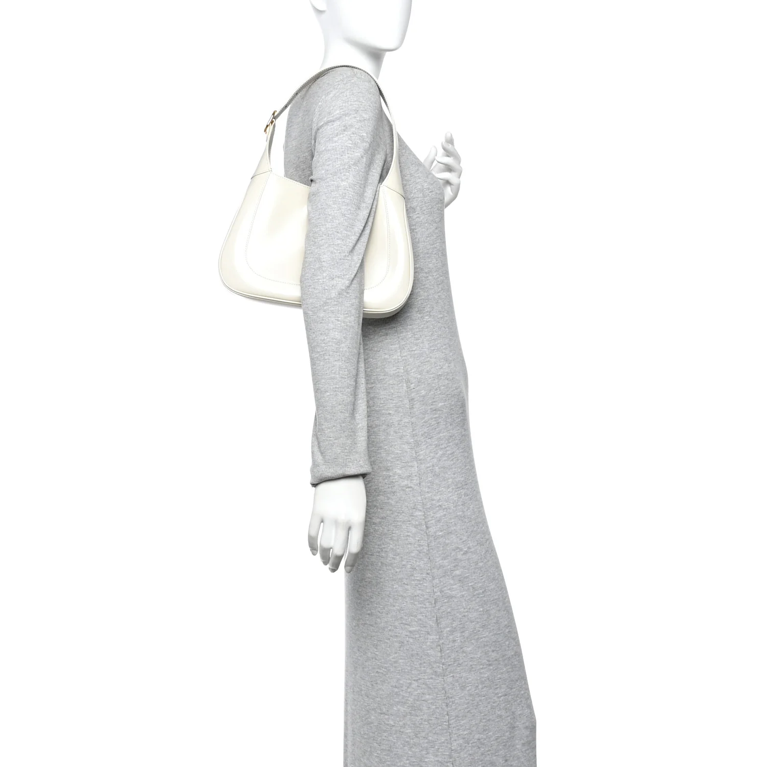 Boarded Dyana Lux Calfskin Small Jackie 1961 Hobo Mystic White - Image 2