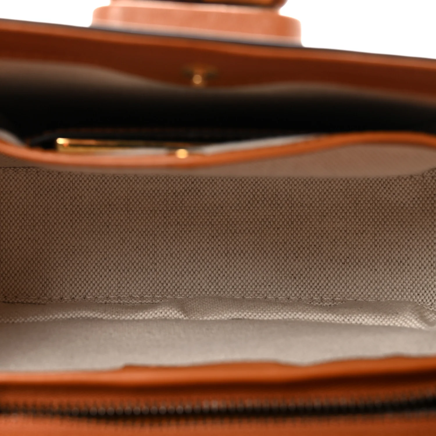 Boarded Dyana Lux Calfskin Web Small Bamboo 1947 Top Handle Bag Brown - Image 5