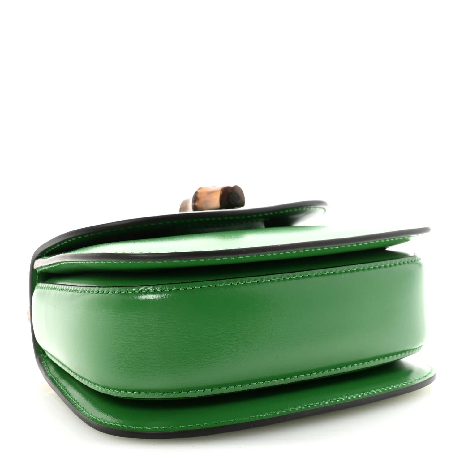 Boarded Dyana Lux Calfskin Web Small Bamboo 1947 Top Handle Bag Spring Green - Image 4