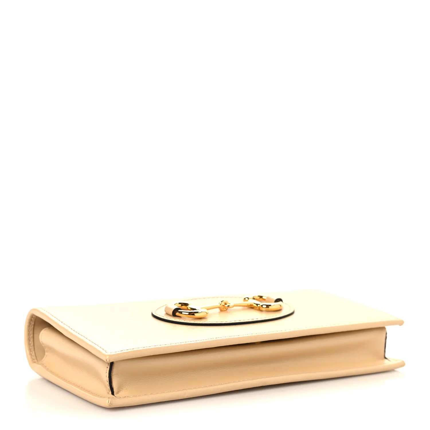 Boarded Plutone Calfskin Horsebit 1955 Wallet On Chain Bubble Tea - Image 4