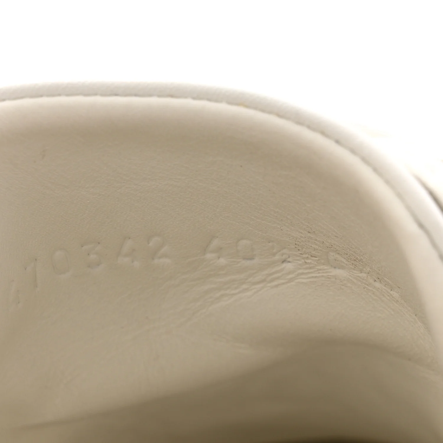 Calfskin Ayers Web Blind for Love Embroidered Womens Ace Sneakers 40.5 White - Image 10