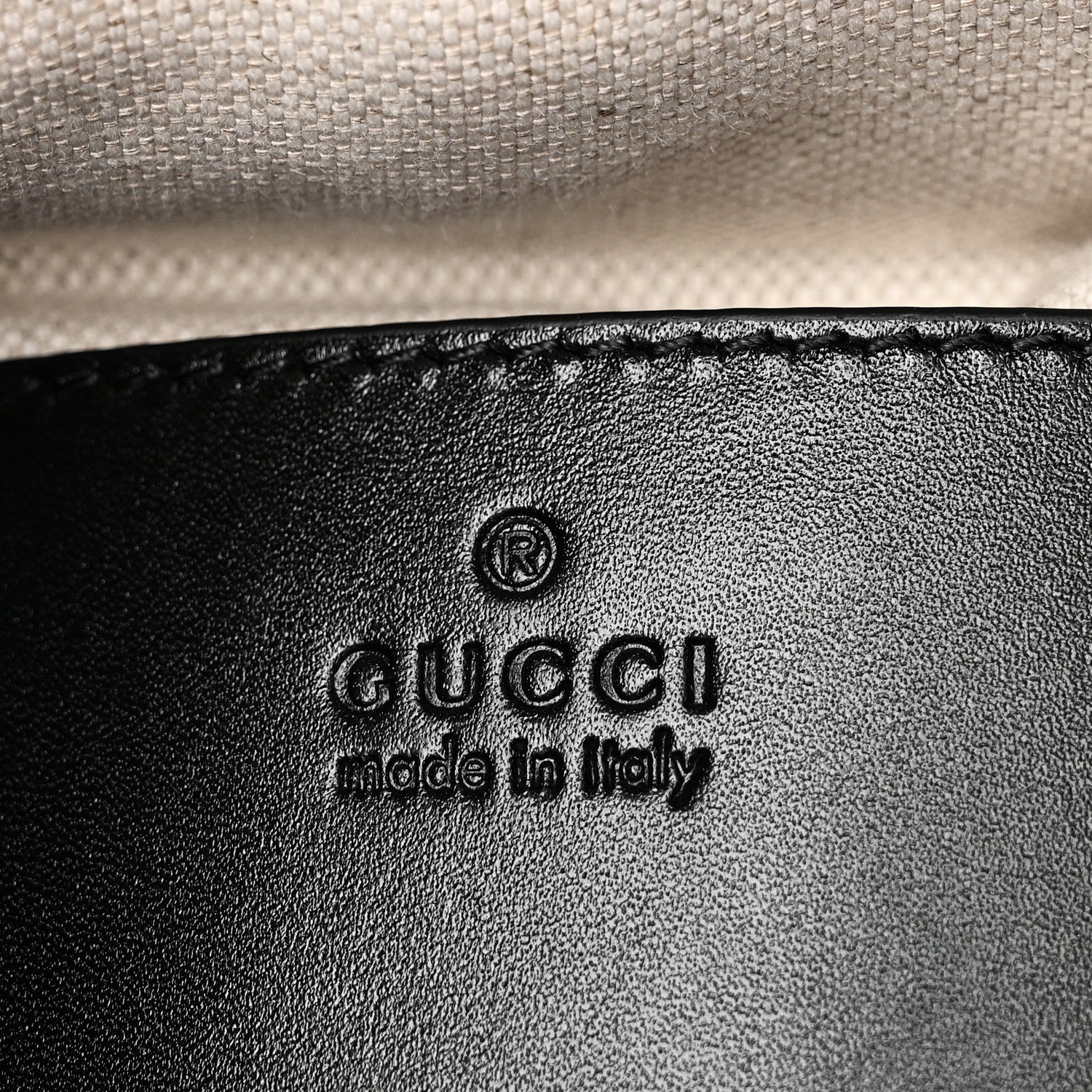 Calfskin Bamboo Backpack Black - Image 6