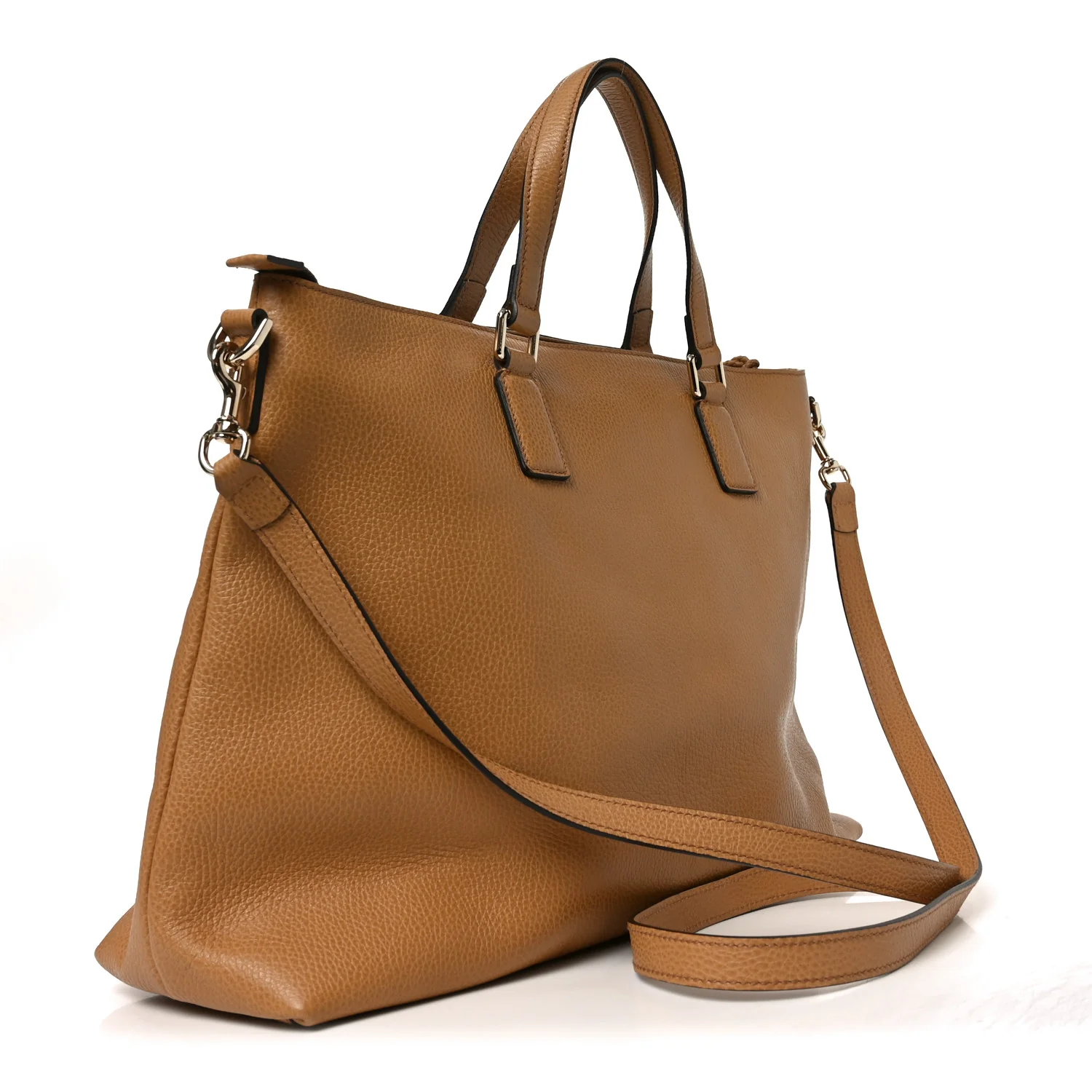 Calfskin Bamboo Tassel Top Handle Tote Whiskey - Image 3