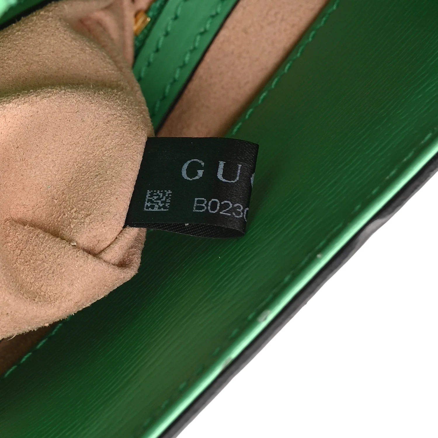 Calfskin Bamboo Web New Flora Small Nymphaea Top Handle Bag Green - Image 9