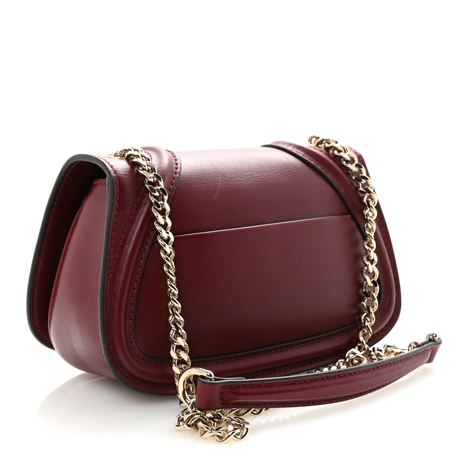 Calfskin Blondie Small Shoulder Bag Dark Red - Image 3