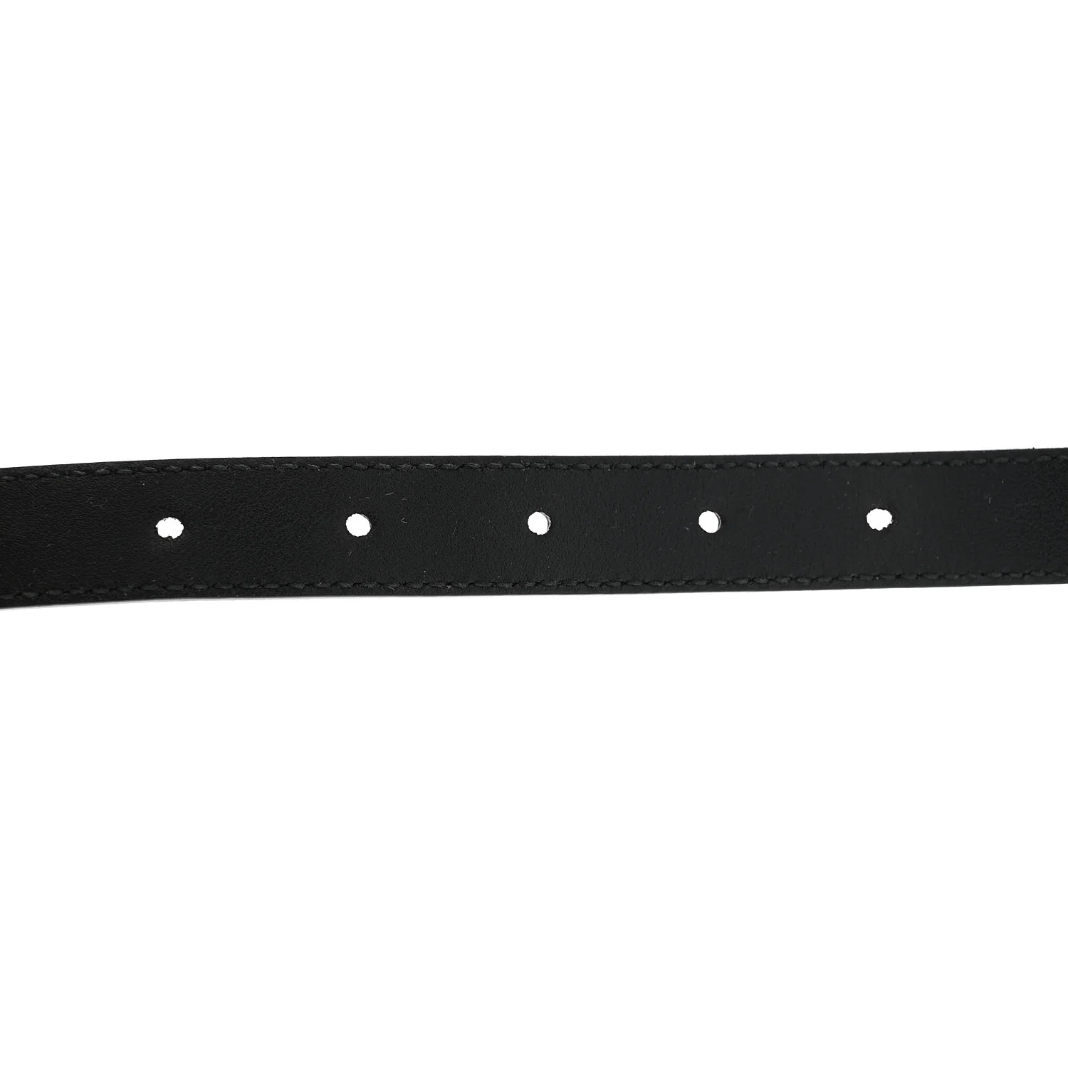 Calfskin Double G 20mm Belt 80 32 Black - Image 5