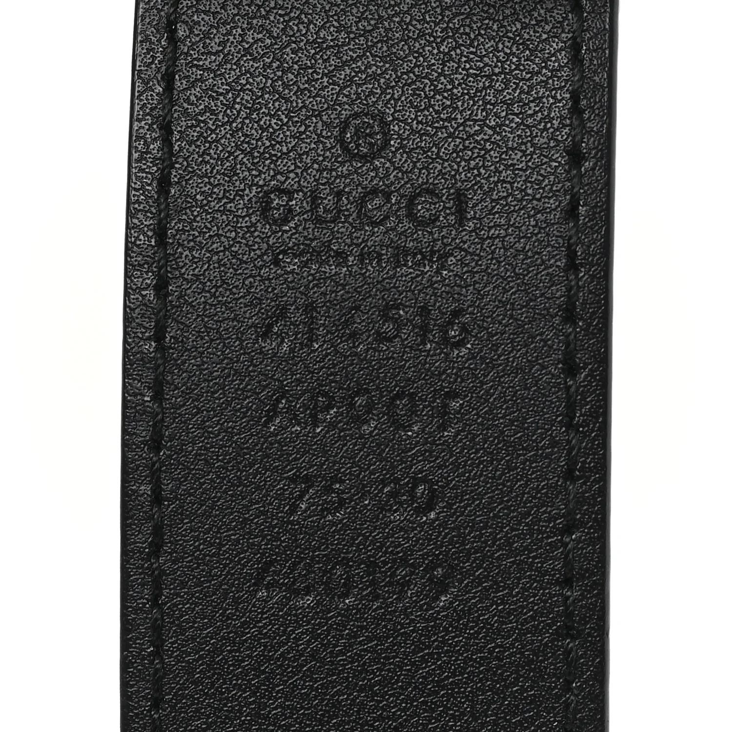 Calfskin Double G 30mm Belt 75 30 Black - Image 3