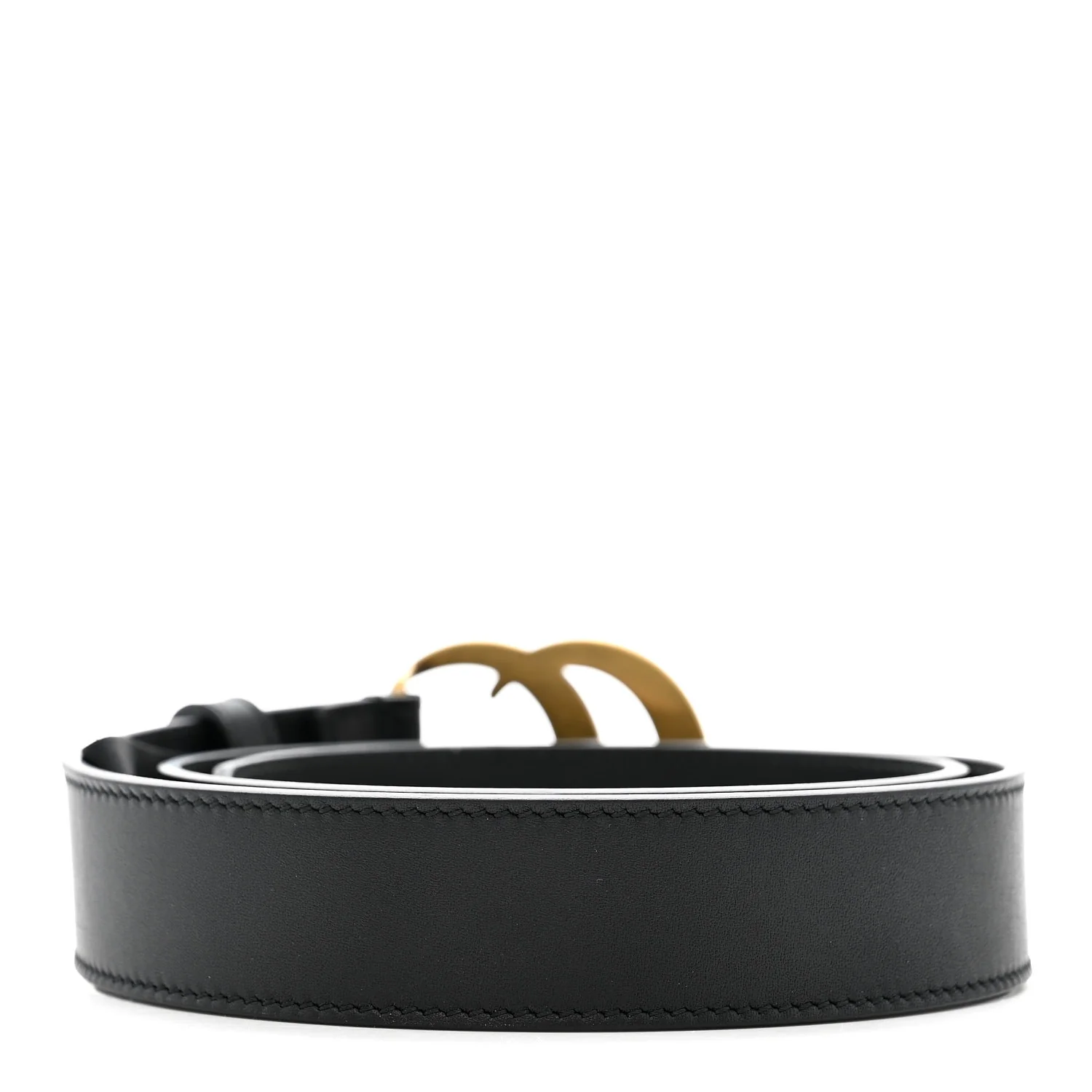 Calfskin Double G 30mm Belt 75 30 Black - Image 2