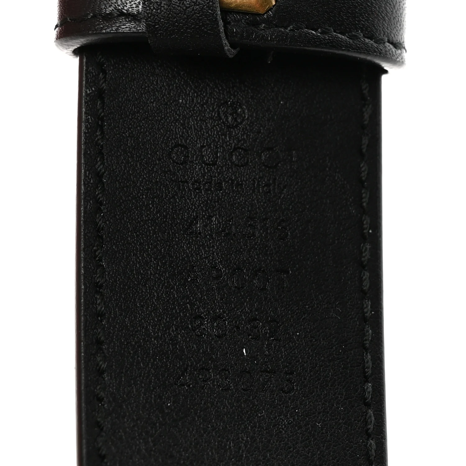 Calfskin Double G 30mm Belt 80 32 Black - Image 5