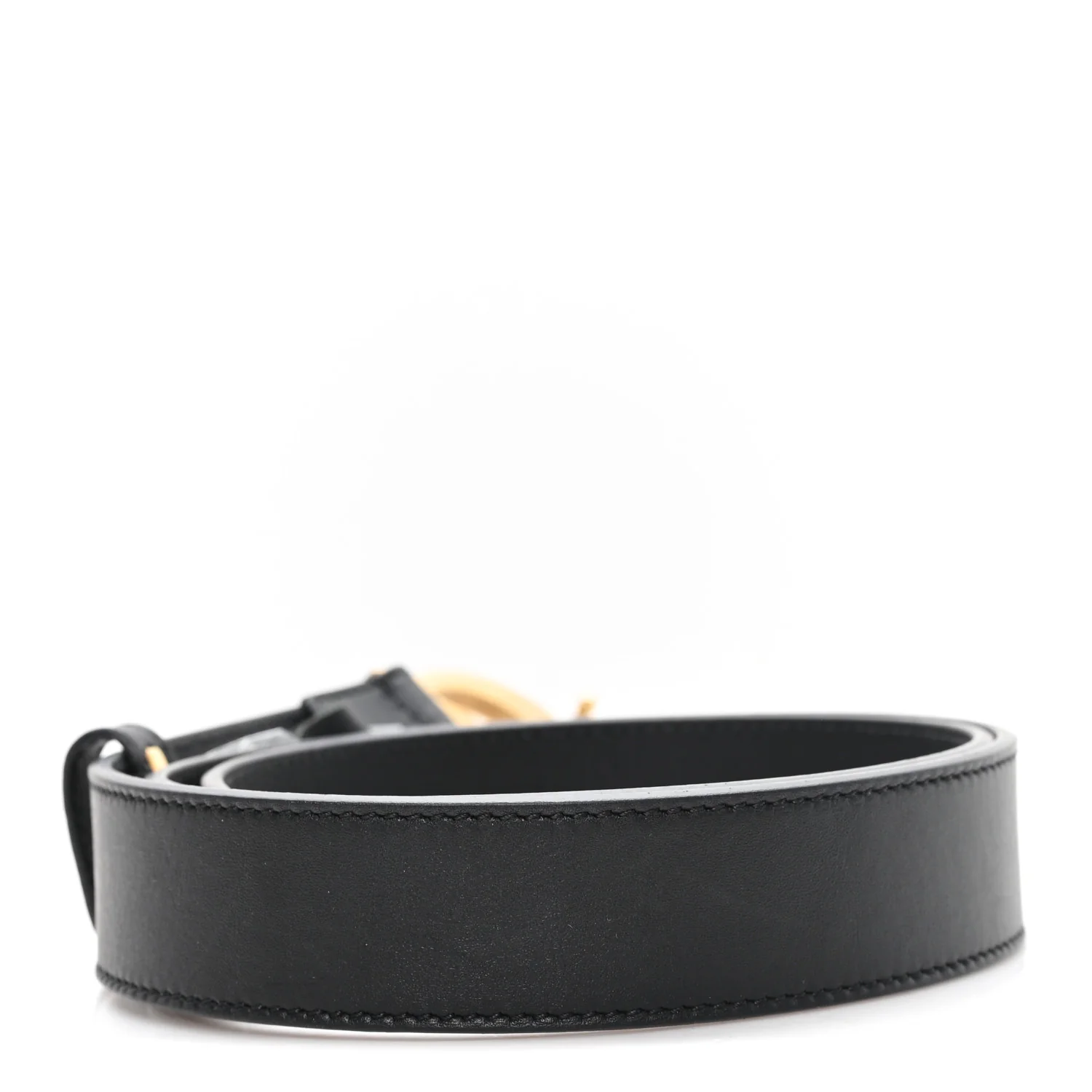 Calfskin Double G 30mm Belt 80 32 Black - Image 2