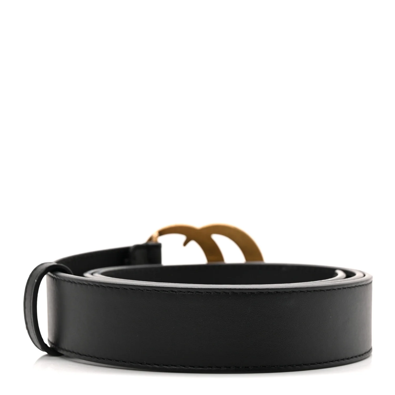 Calfskin Double G 30mm Belt 85 34 Black - Image 2