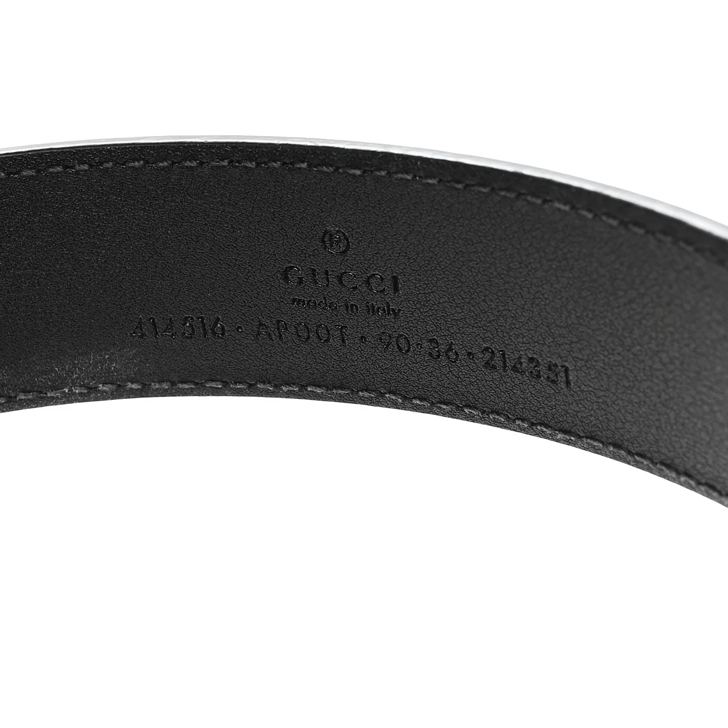 Calfskin Double G 30mm Belt 90 36 Black - Image 3