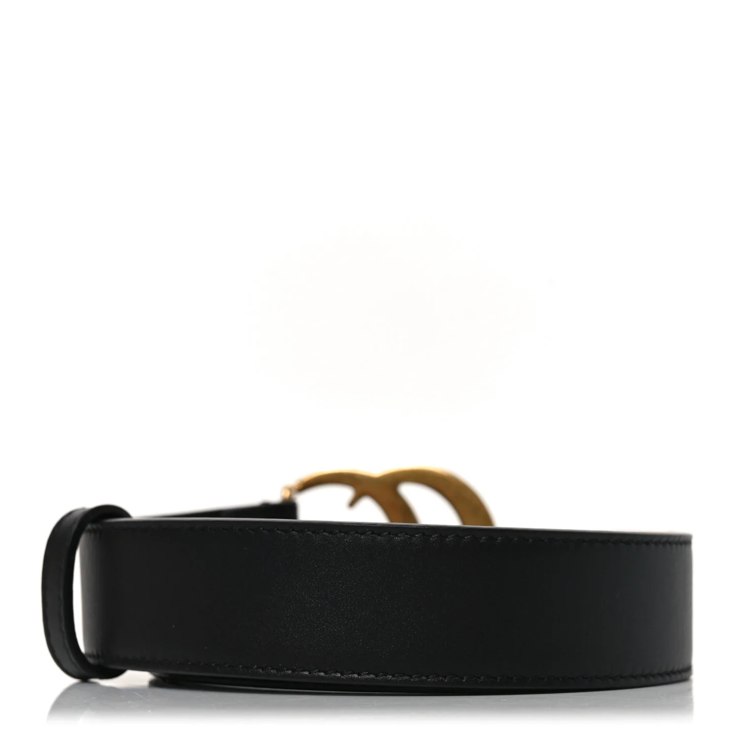 Calfskin Double G 30mm Belt 90 36 Black - Image 2