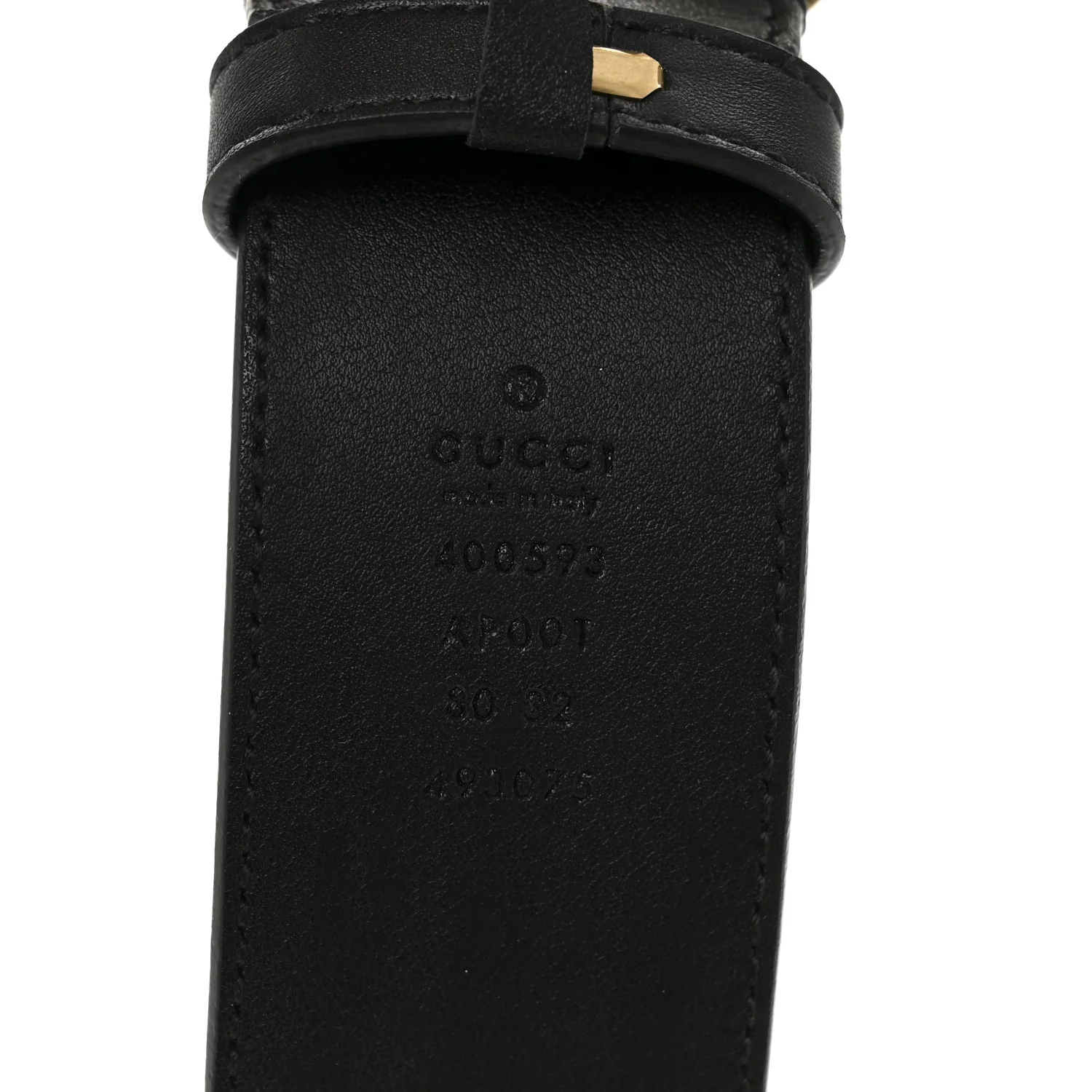 Calfskin Double G 40mm Belt 80 32 Black - Image 3