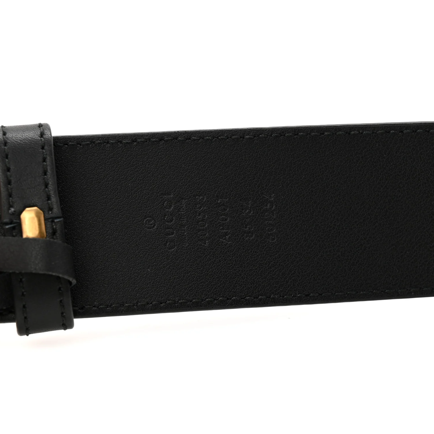 Calfskin Double G 40mm Belt 85 34 Black - Image 3