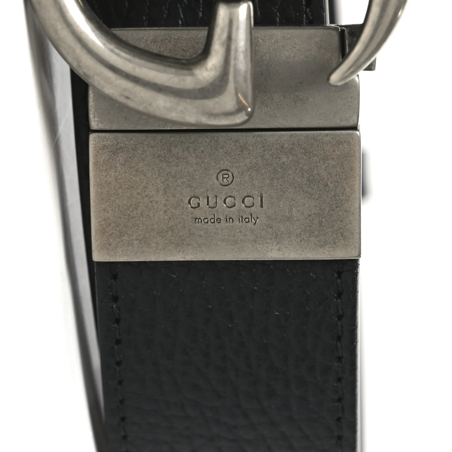 Calfskin Double G Reversible 80 32 Belt Black - Image 3