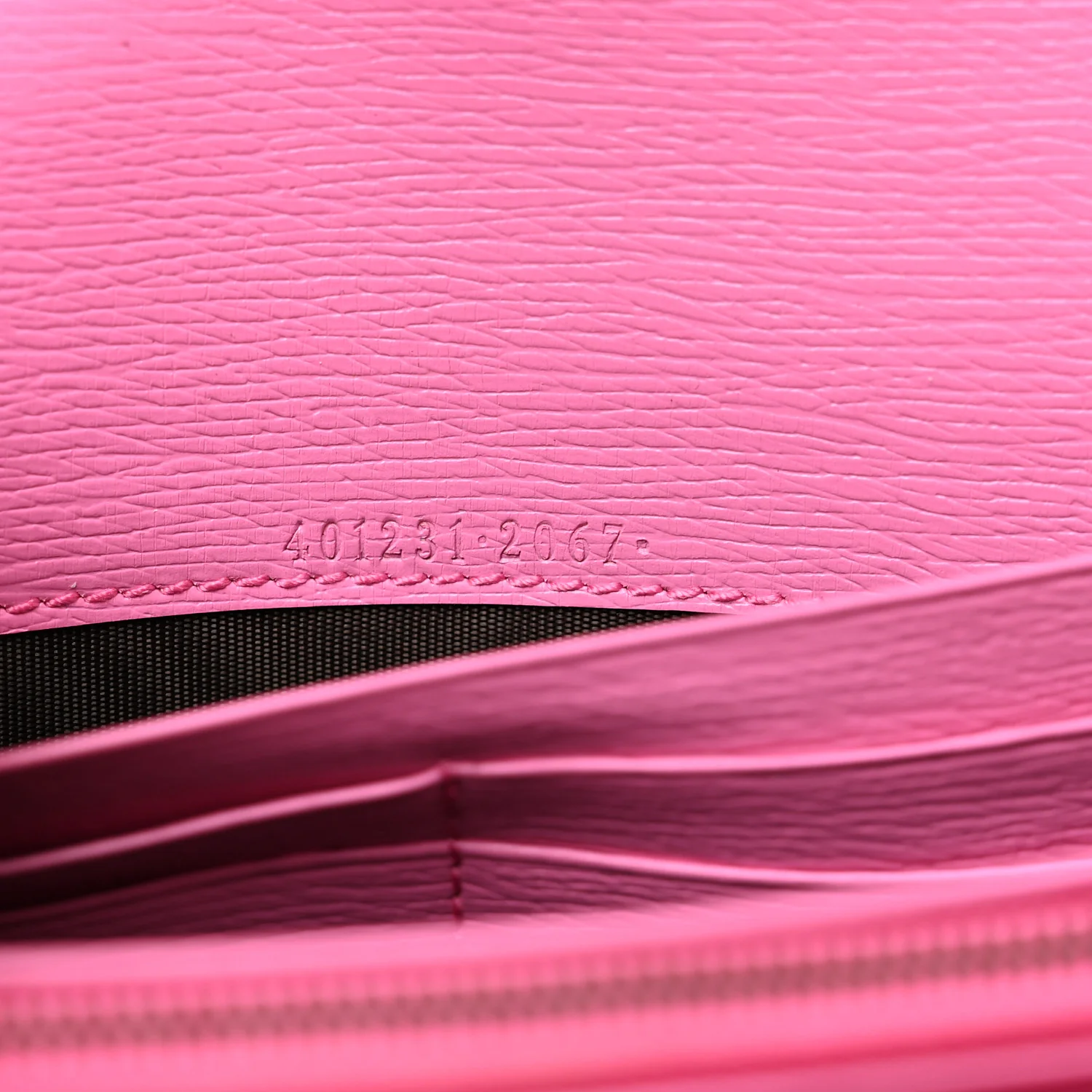 Calfskin Floral Print Mini Dionysus Chain Wallet Ivory Pink - Image 6