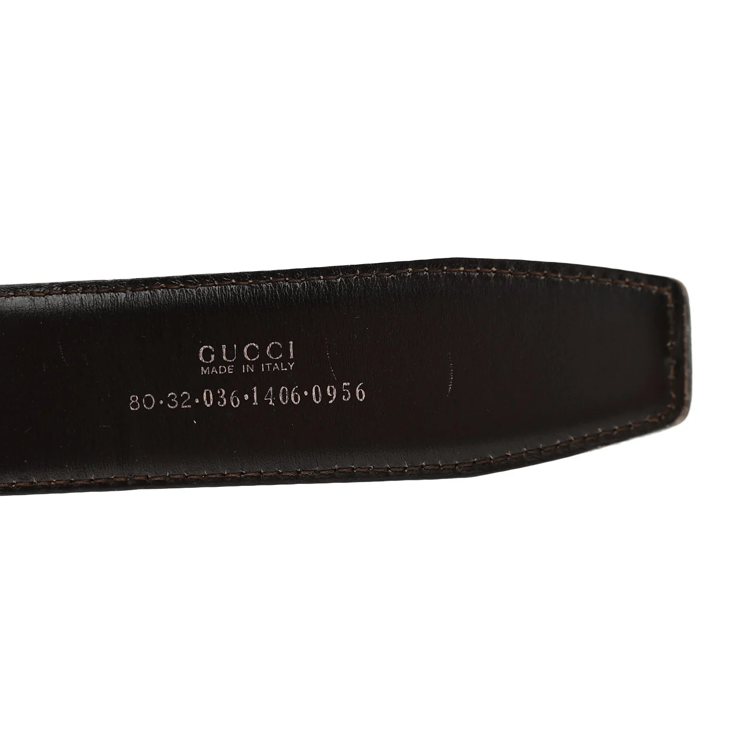 Calfskin G Logo Belt 80 32 Black - Image 5