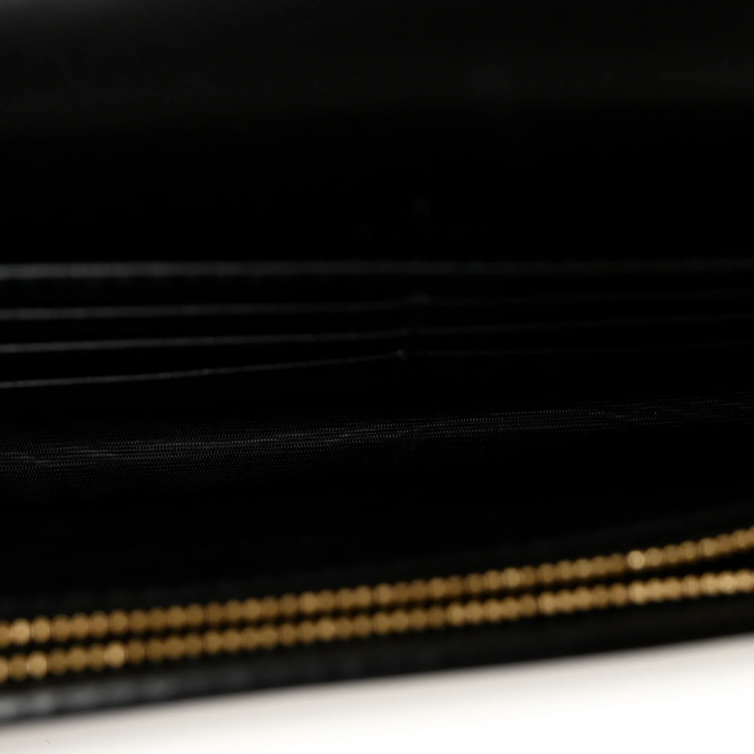 Calfskin GG Matelasse Chain Wallet Black - Image 5