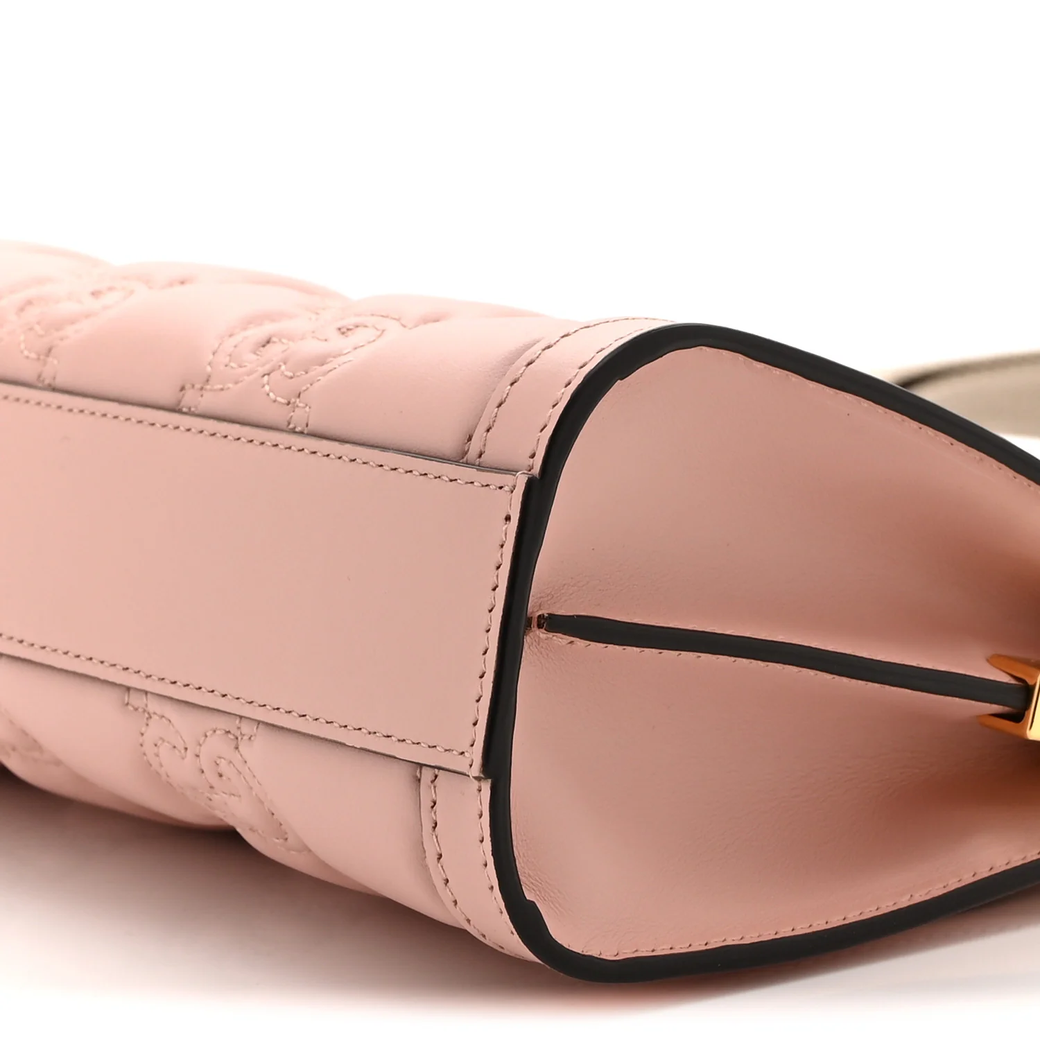 Calfskin GG Matelasse Small Slim Chain Shoulder Bag Perfect Pink Natural - Image 11