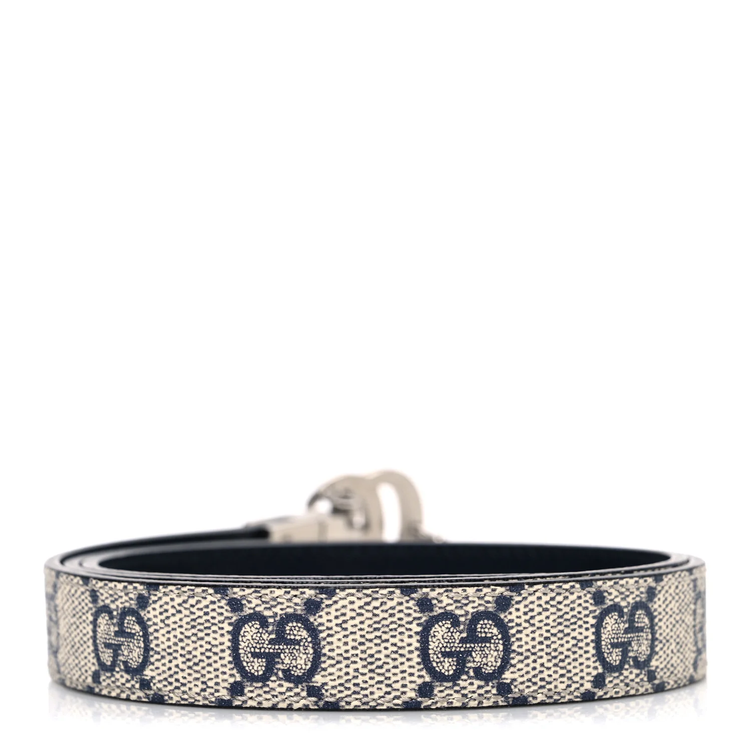 Calfskin GG Supreme Monogram Double G Reversible 20mm Belt 80 32 Beige Ebony Black - Image 2