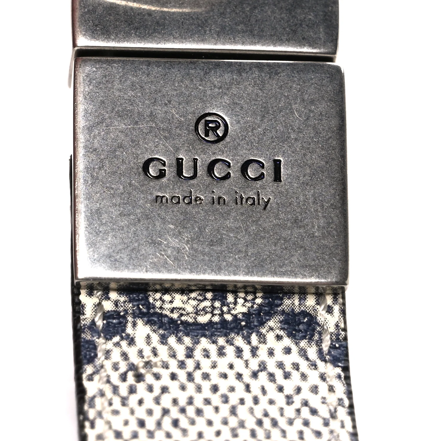 Calfskin GG Supreme Monogram Double G Reversible 20mm Belt 80 32 Beige Ebony Black - Image 5
