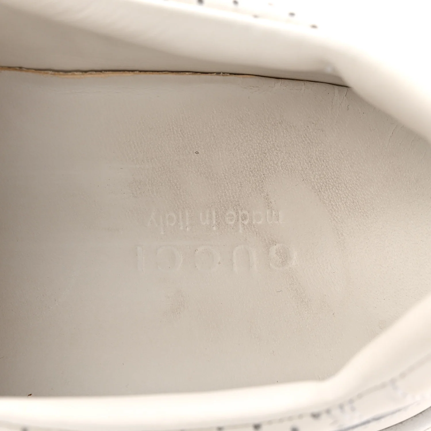 Calfskin GG Tennis Embossed Perforated Womens Platform 55mm Sneakers 39 Great White - Image 8