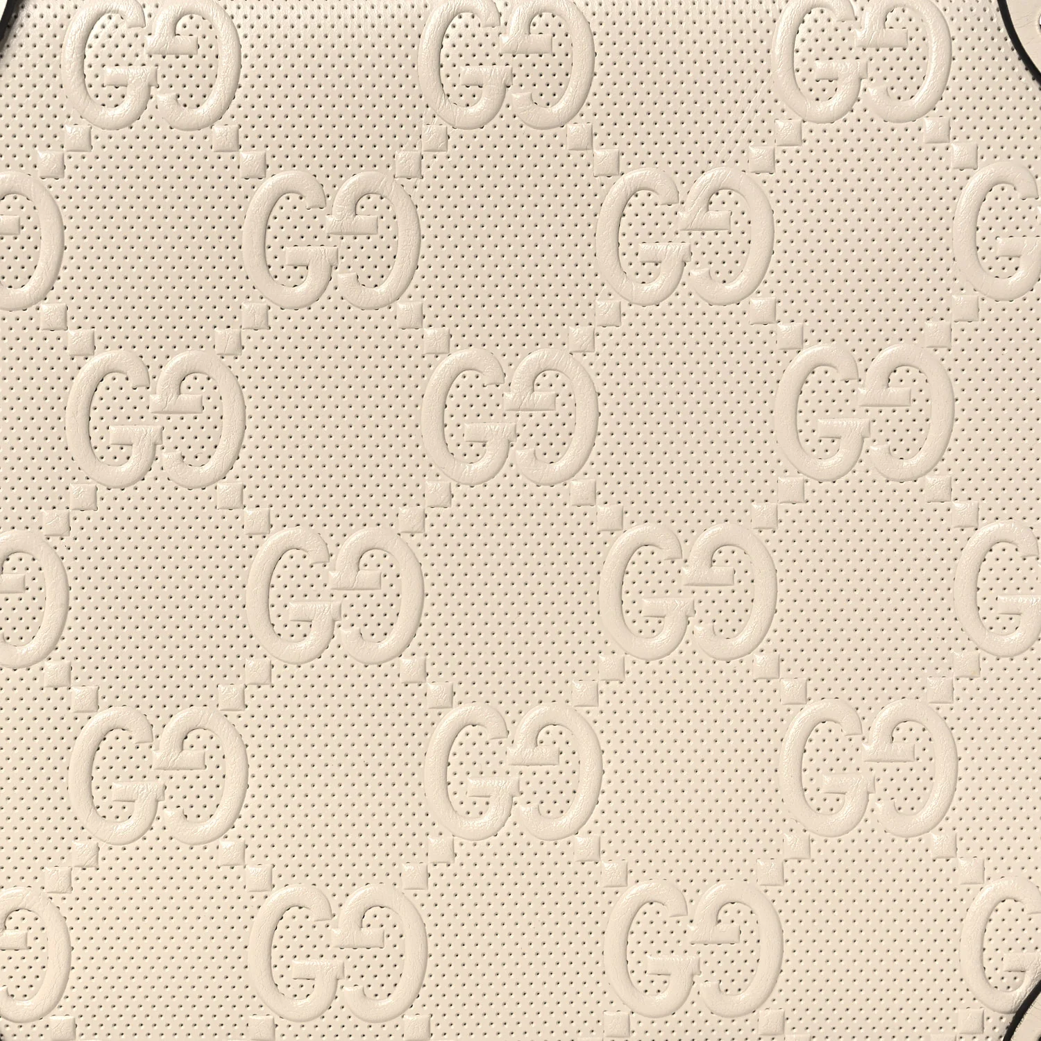 Calfskin GG Tennis Embossed Square Messenger Bag Mystic White - Image 8
