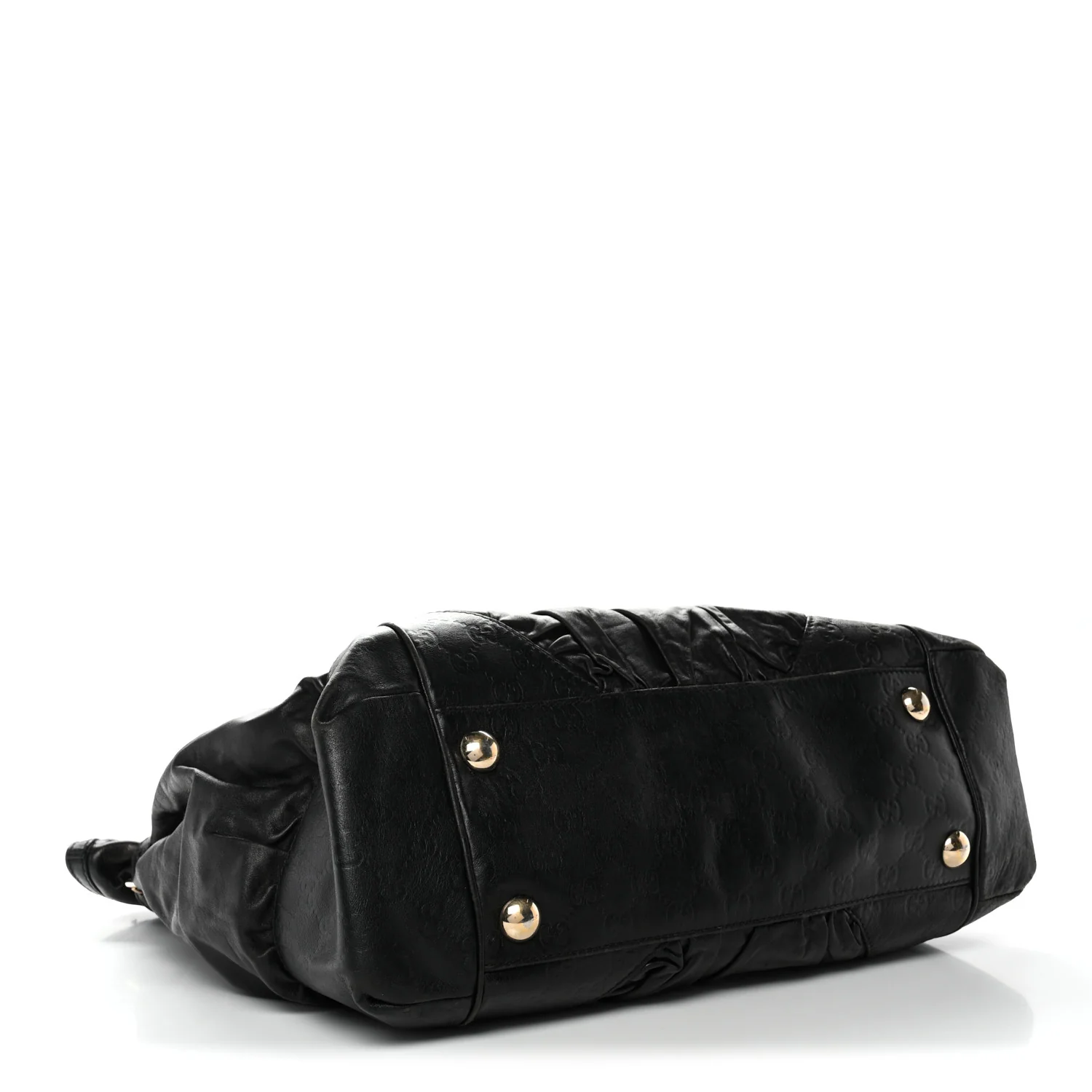 Calfskin Guccissima Full Moon Tote Black - Image 4
