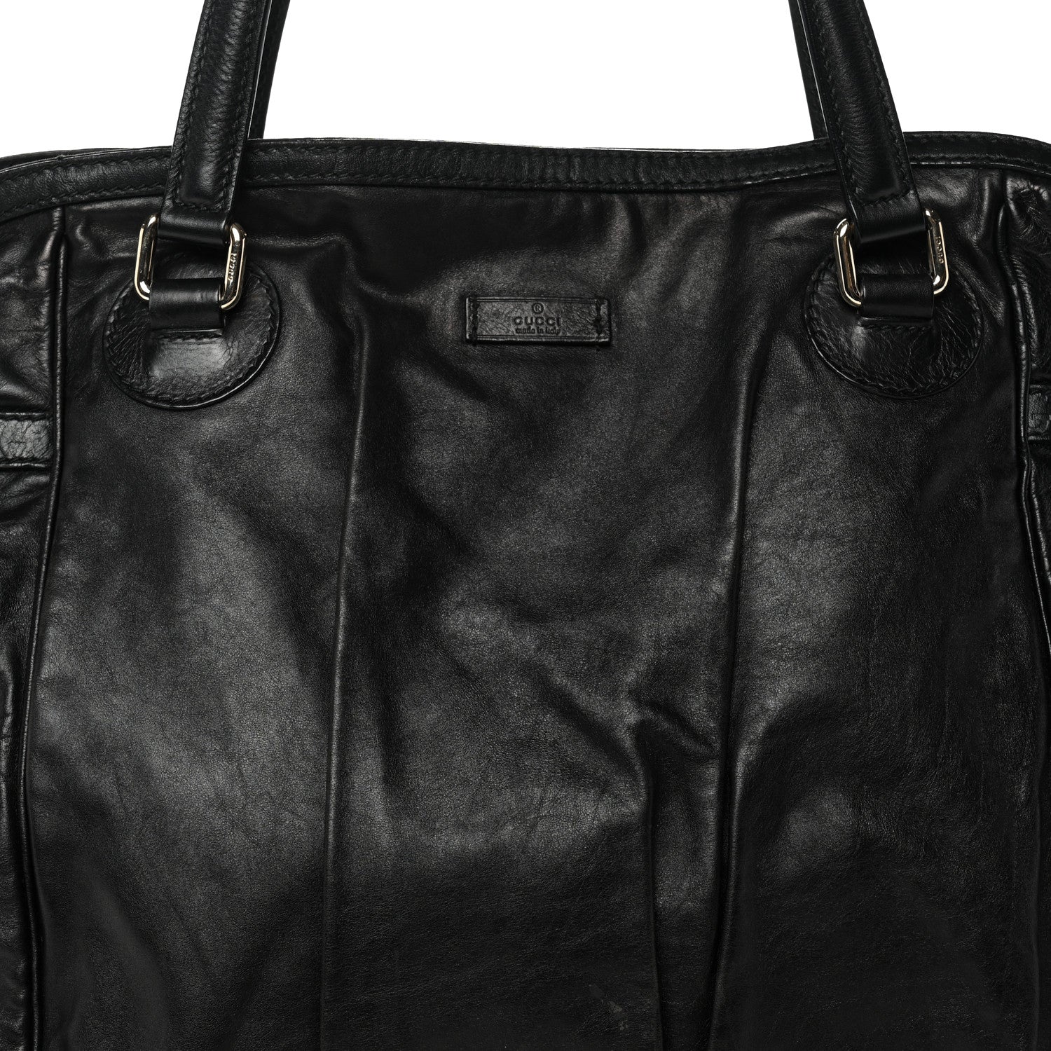 Calfskin Guccissima Full Moon Tote Black - Image 8