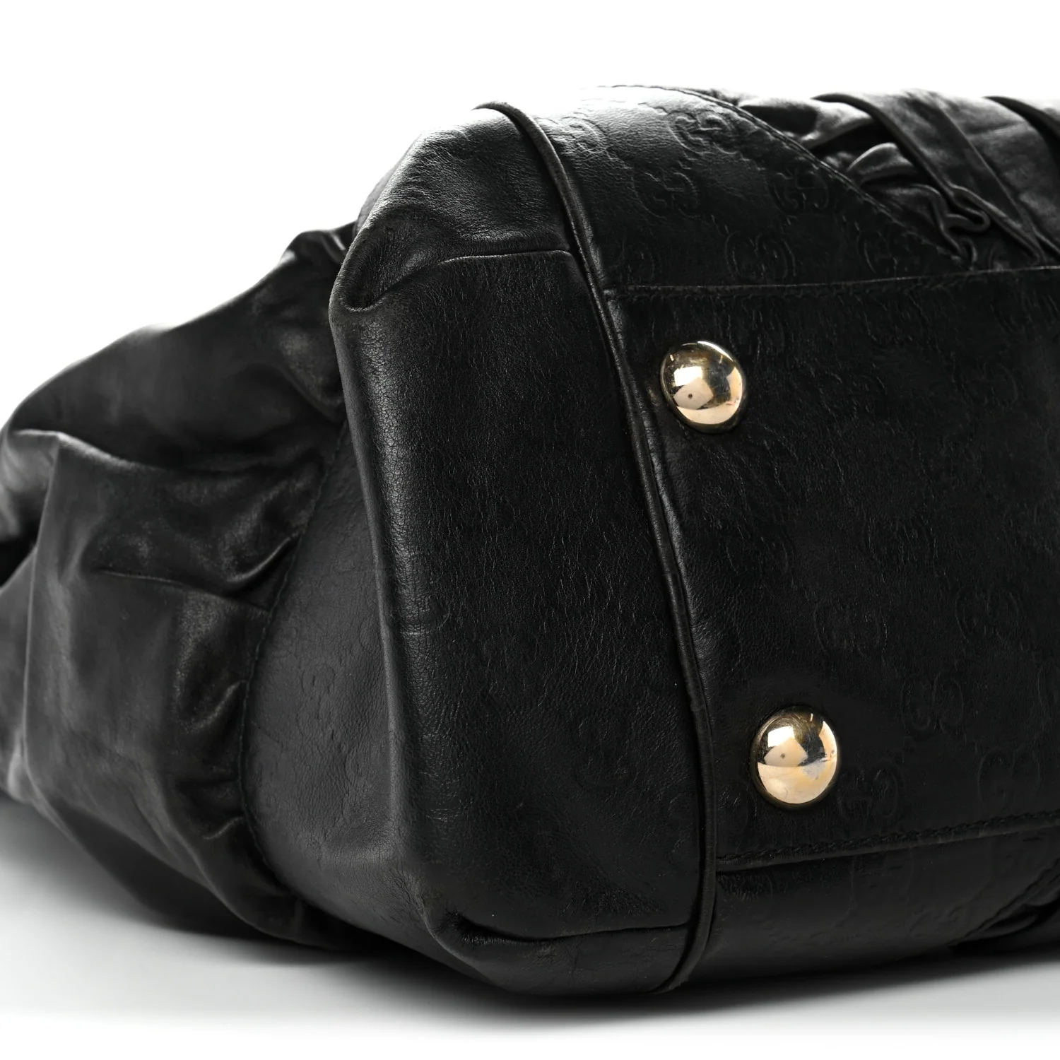 Calfskin Guccissima Full Moon Tote Black - Image 9