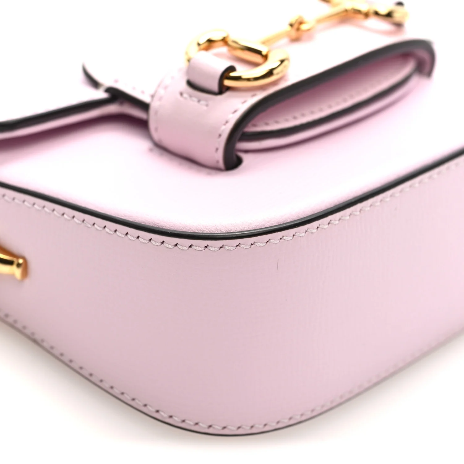 Calfskin Horsebit 1955 Super Mini Crossbody Bag Light Pink - Image 9