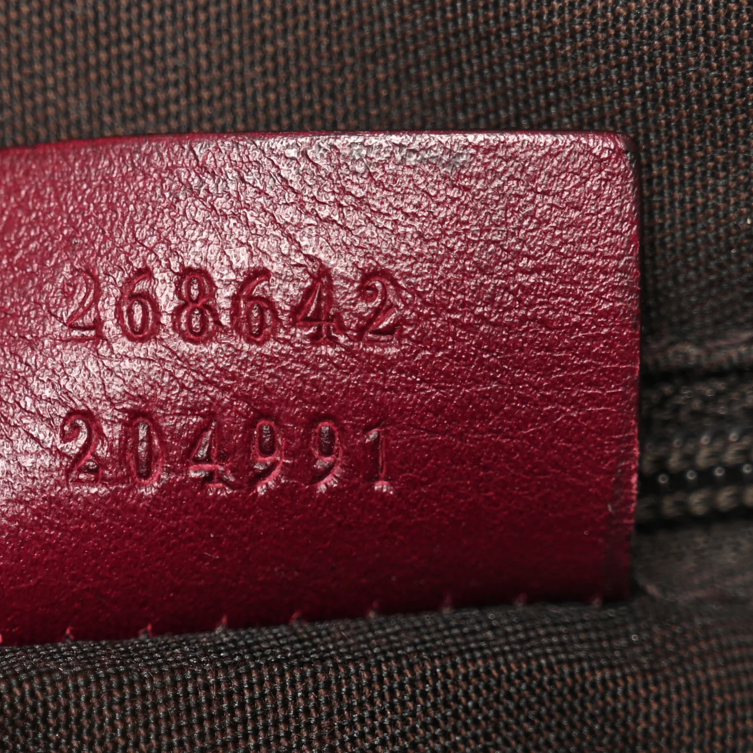 Calfskin Horsebit Embossed Abbey Messenger Red - Image 7