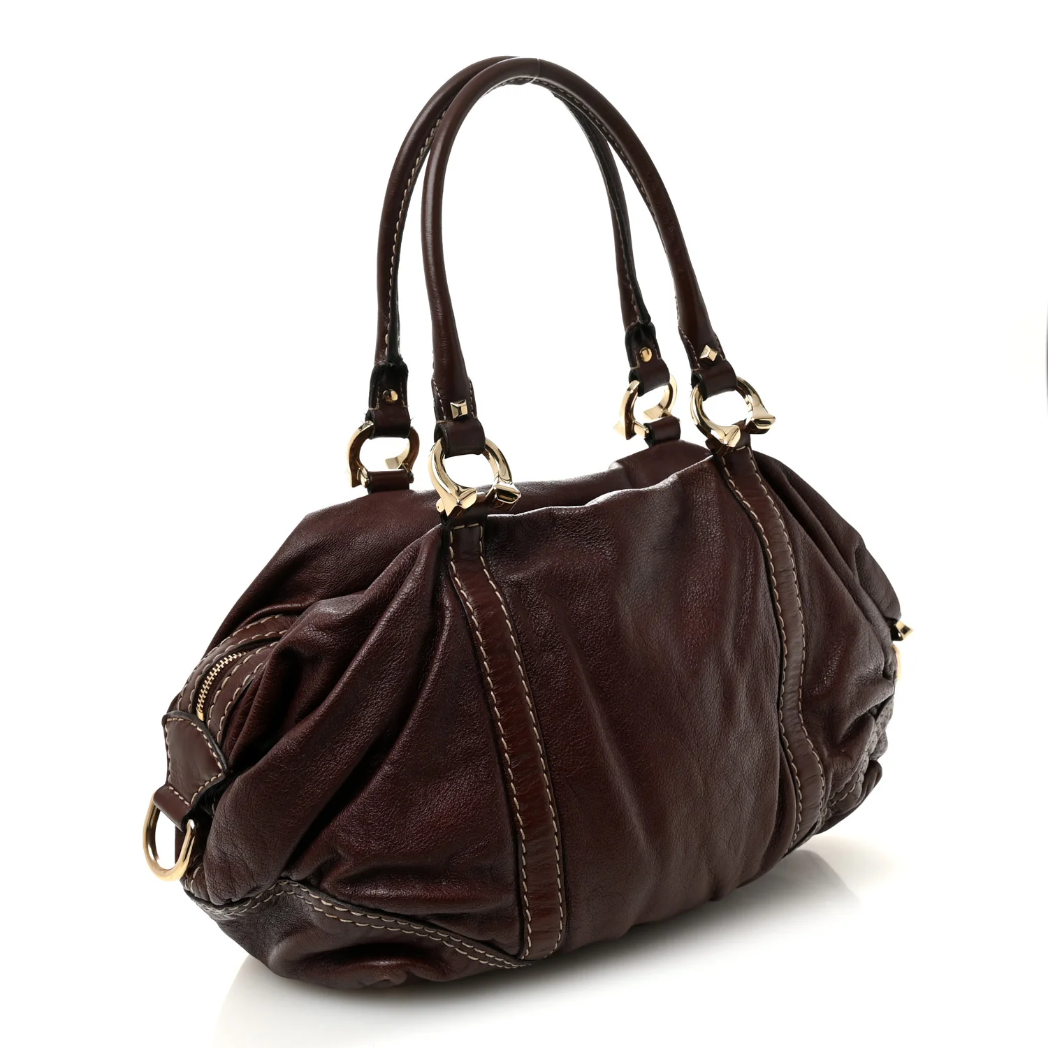 Calfskin Horsebit Medium Nail Boston Brown - Image 3