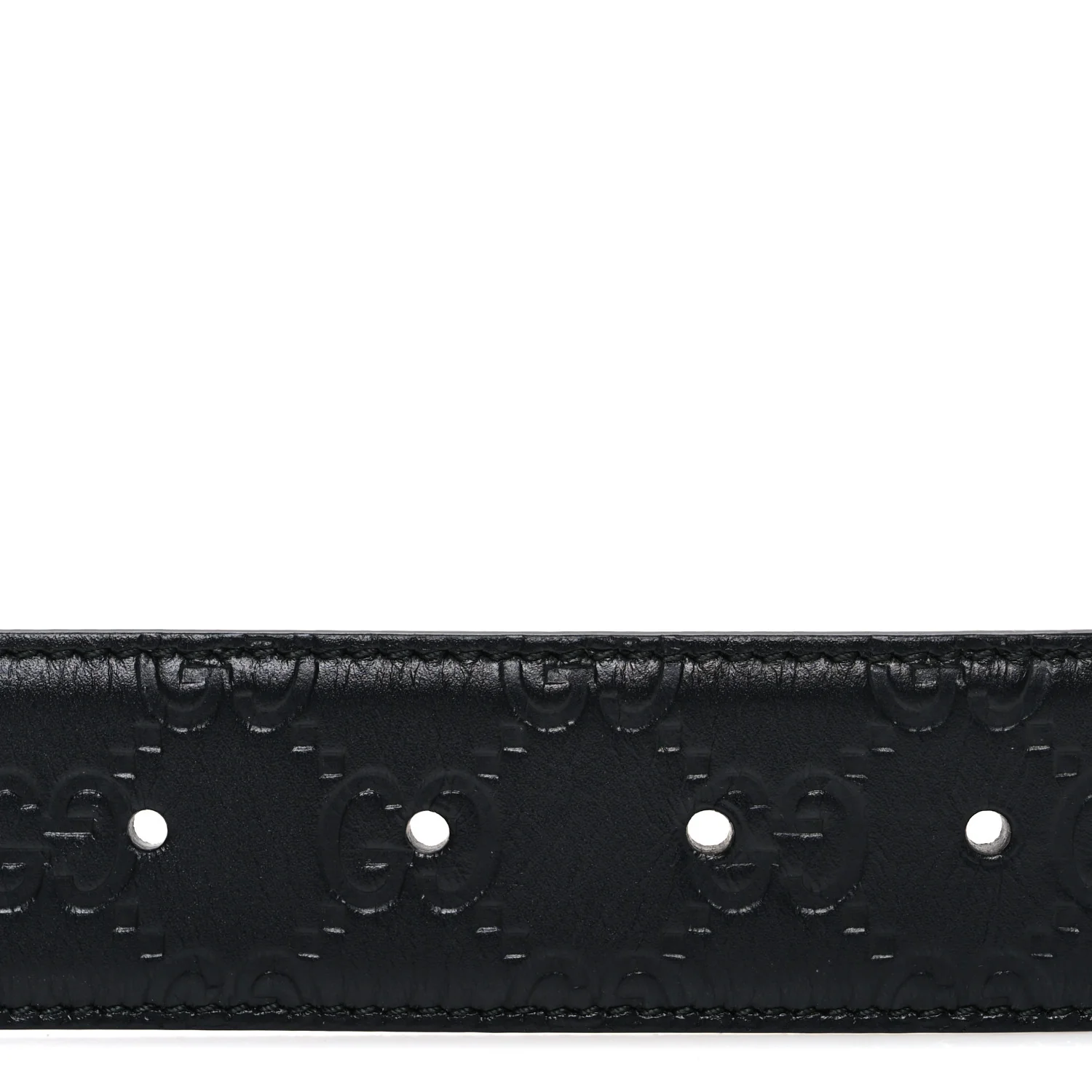Calfskin Interlocking G 37mm Belt 85 34 Black - Image 3