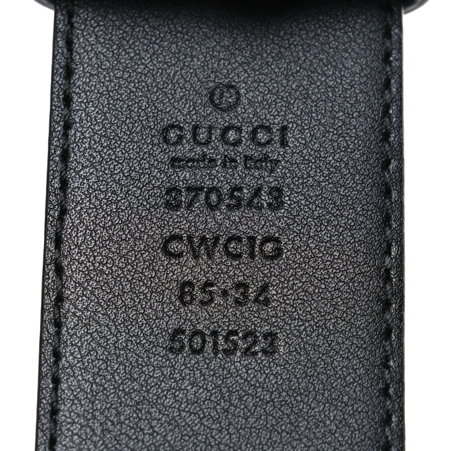 Calfskin Interlocking G 37mm Belt 85 34 Black - Image 5
