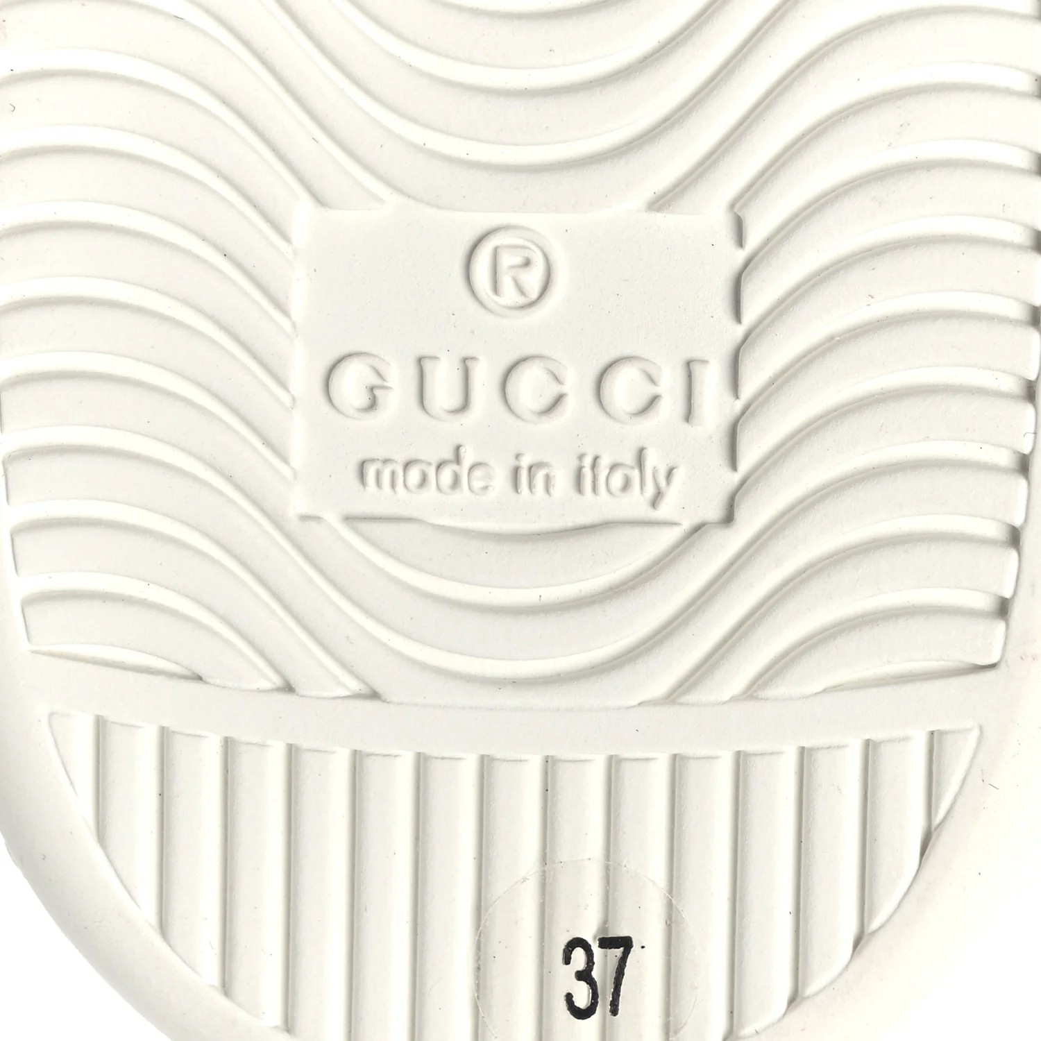 Calfskin Interlocking G Perforated Womens Ace Sneakers 37 White Grey Sky - Image 8