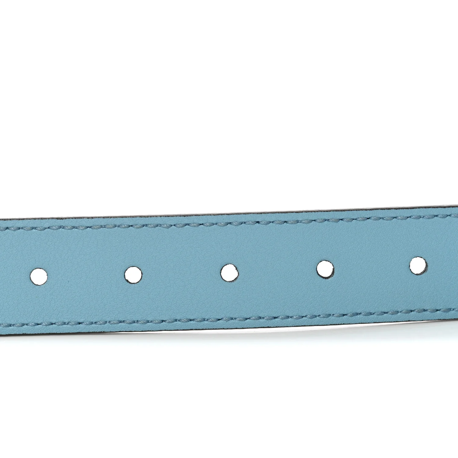 Calfskin Kids Double G Belt L Blue - Image 3