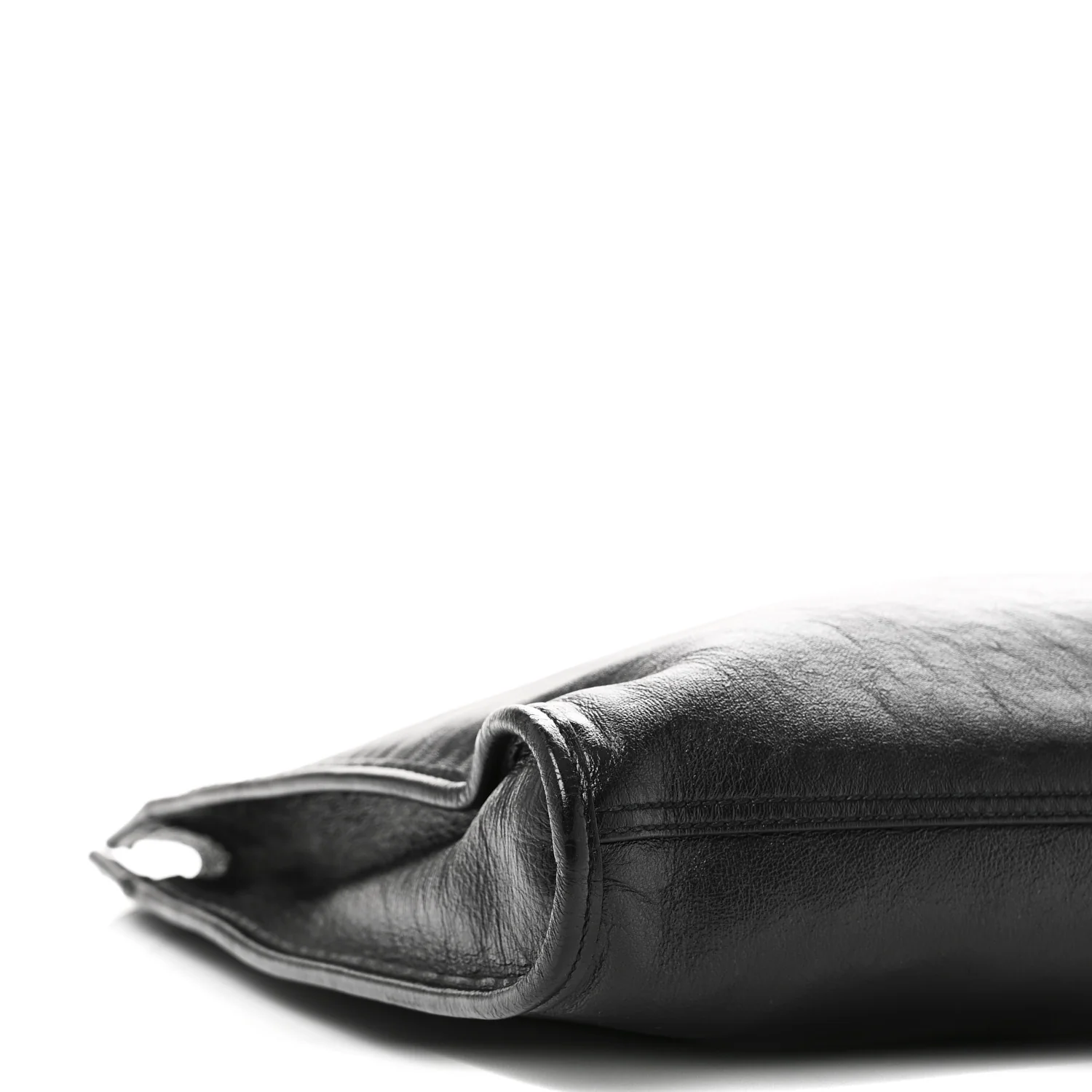 Calfskin Large Rajah Chain Tote Black - Image 9