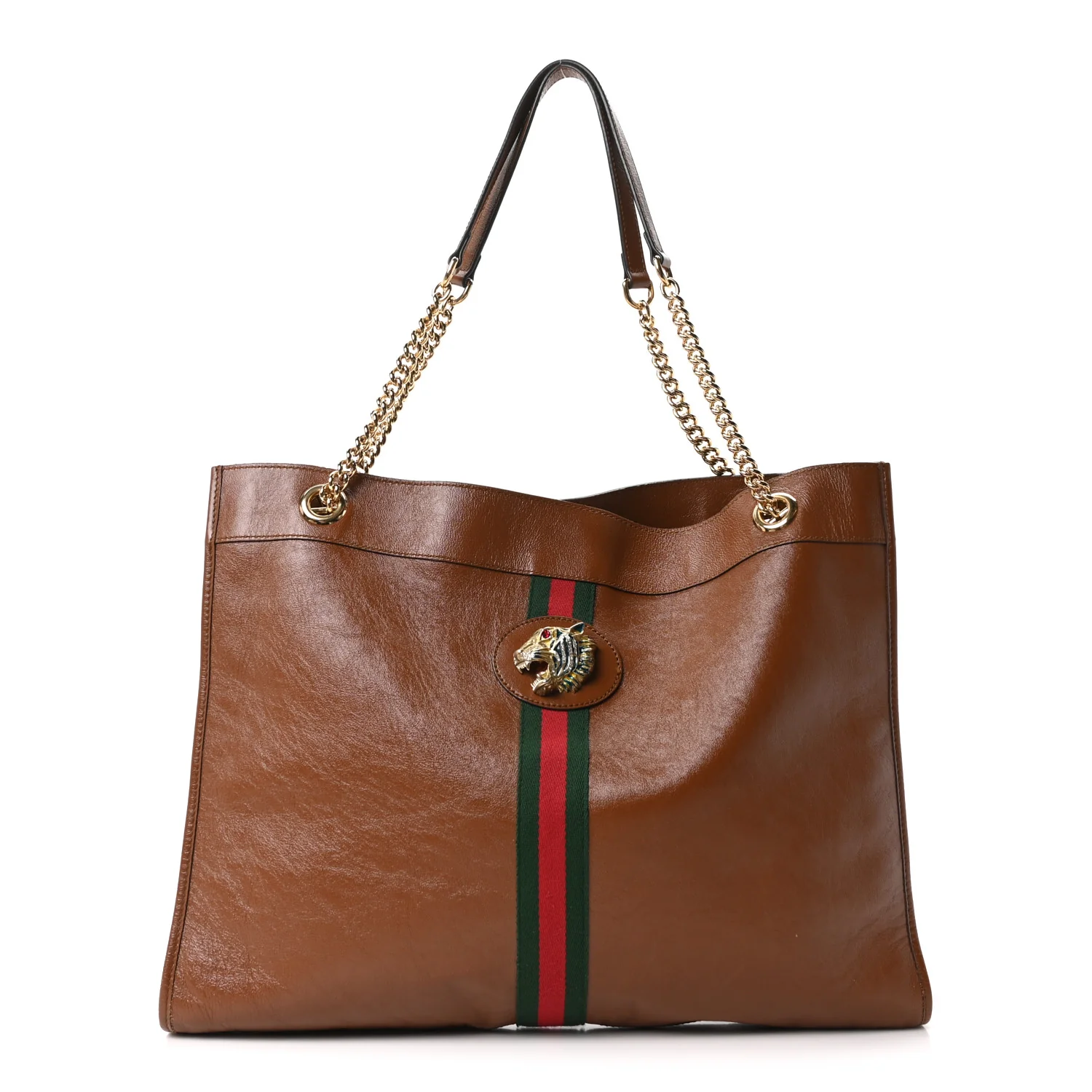 Calfskin Large Rajah Chain Tote Cuir