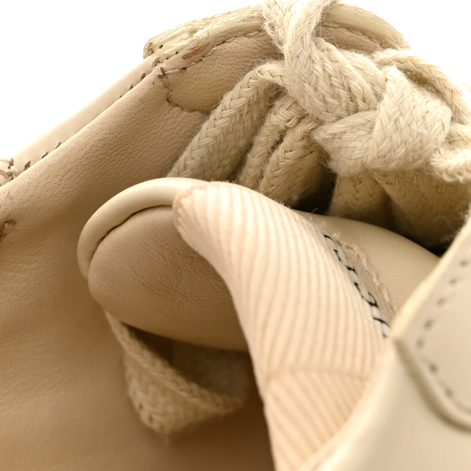 Calfskin Logo Womens Rhyton Sneakers 39 Ivory - Image 13