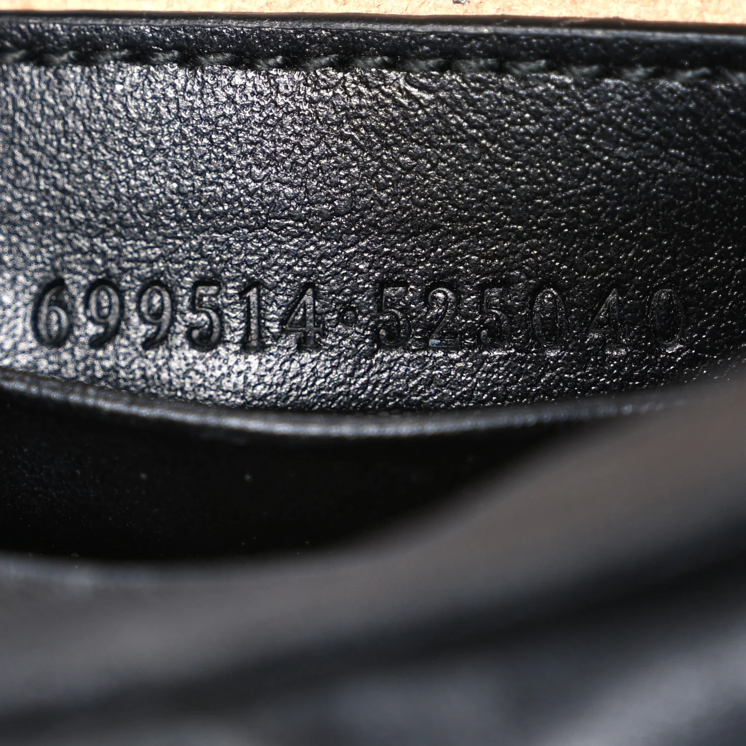 Calfskin Matelasse Chevron Mini GG Marmont Half Moon Hobo Black - Image 7