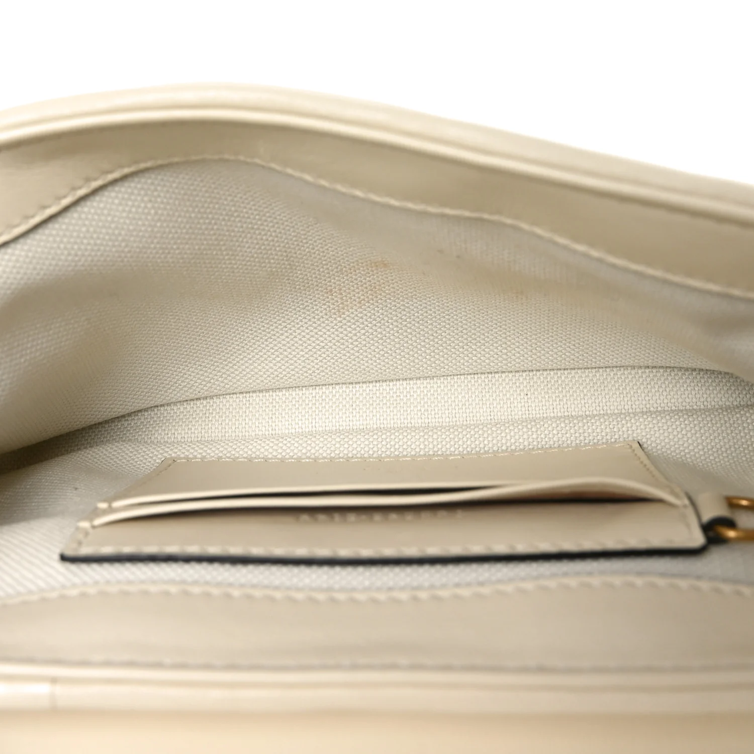 Calfskin Matelasse Double G Studs Mini Torchon GG Marmont Shoulder Bag White - Image 5