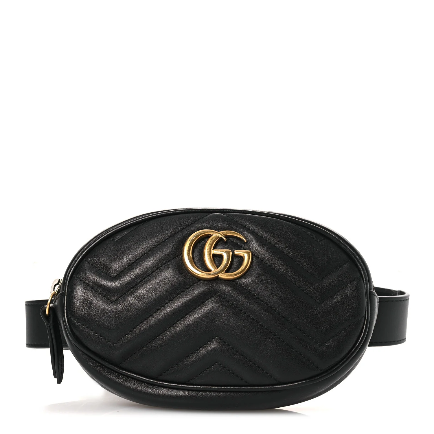 Calfskin Matelasse GG Marmont Belt Bag 105 42 Black