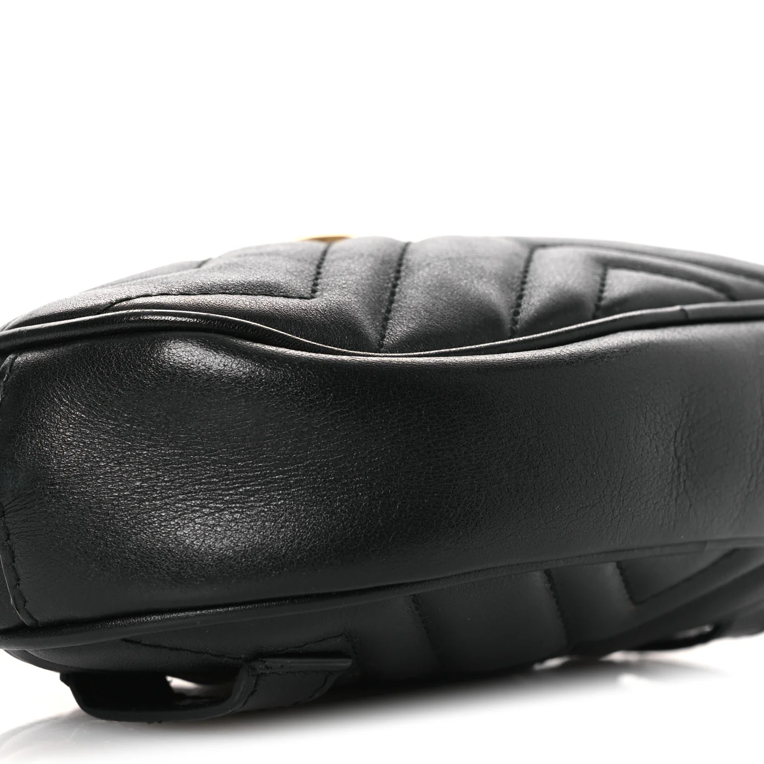 Calfskin Matelasse GG Marmont Belt Bag 105 42 Black - Image 9