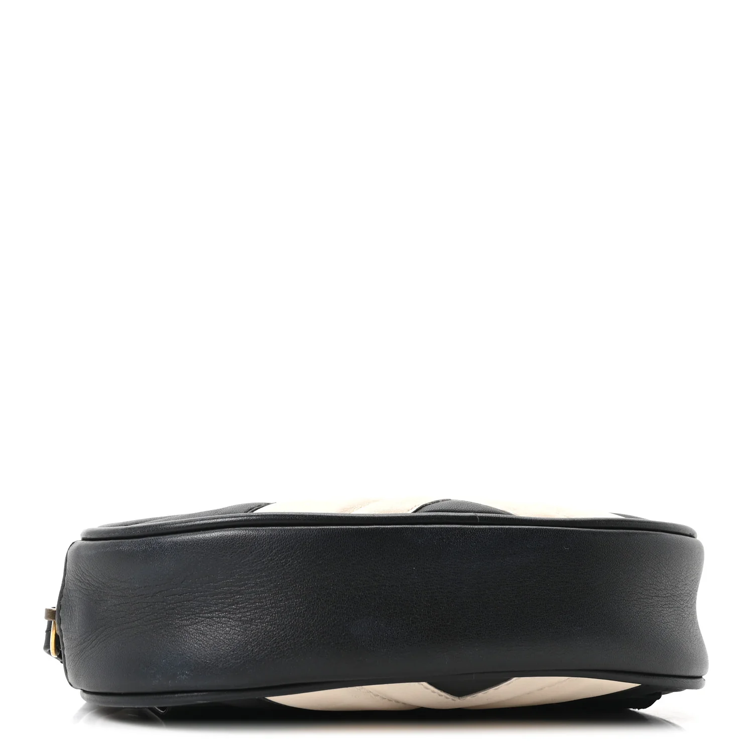 Calfskin Matelasse GG Marmont Belt Bag 85 34 Black White - Image 3