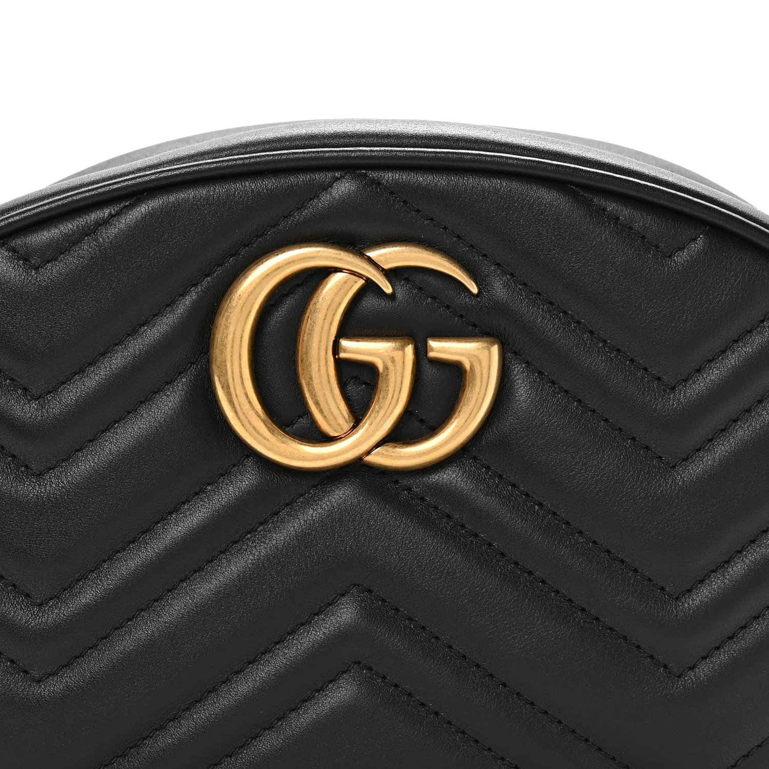 Calfskin Matelasse GG Marmont Belt Bag 95 38 Black - Image 8